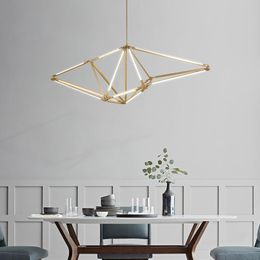Pendant Lamps Modern Designer Led Gold Chandeliers Lighting Nordic Iron Lamp Living Room Kitchen Lustres Home Decor FixturesPendant