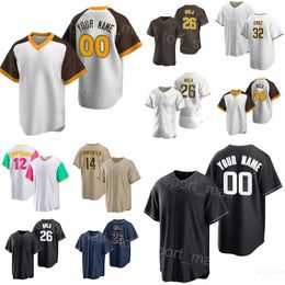 Baseball 26 Austin Nola Jerseys 32 Nelson Cruz 14 Matt Carpenter 28 Jose Azocar 24 Rougned Odour 12 Luis Campusano 11 Yu Darvish 44 Joe Musgrove Customised Men Youth J-S