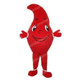 Simulation Red Dripping Mascot Costumes Cartoon Carnival Unisex Adults Outfit Birthday Party Halloween Christmas Outdoor Outfit Suit