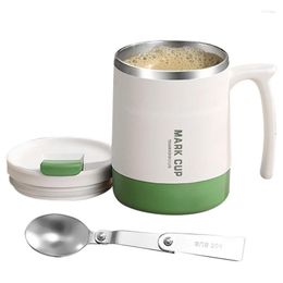 Water Bottles Vacuum Insulated Coffee Mug With Seal Lid & Spoon High Quality And Durable Cups Stainless Steel For Ice