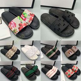 Original Sandals Slippers Womens Rubber Fashion Sandal Men Women Blooms Supre floral Slipper Flat shoes Loafer Slide Bee Designer Sandal Outdoor Shoe