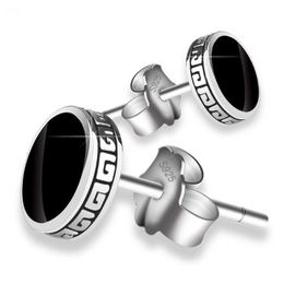 Stud Personalized 925 Silver Earrings Men#39S Single Earrings Street Punk HipHop Jewelry Gift Z0517