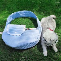 Dog Car Seat Covers Comfortable Pet Carrier Bag Solid Color Portable Breathable Collapsible One Shoulder Cat Small Outing Crossbody Backpack