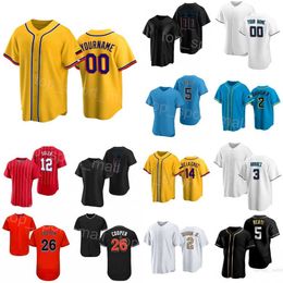 Baseball 2 Jazz Chisholm Jr Jerseys 26 Garrett Cooper 3 Luis Arraez 12 Jorge Soler 14 Bryan De La Cruz 5 Jon Berti 18 Joey Wendle Space City Connect Flexbase Man Woman M-L-Y