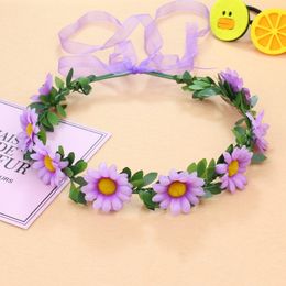 Baby girl headband beautiful flowers fashion hair band wedding bride garland headband elegant traveling souvenir gift youth popular ba06 B23