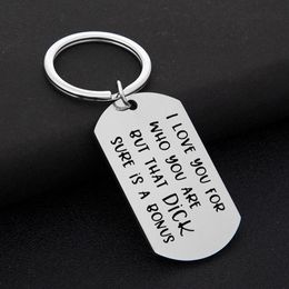 Couples Funny keychain I Love You For Who But That Dick Pussy Sure Is A Bonus Keychains Boyfriend Girlfriend Husband Wife2834