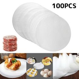 Baking Moulds 200pcs Cake Stripping Paper Pad Silicone Oil Household Round Long Toothpicks For 4x4 Squares
