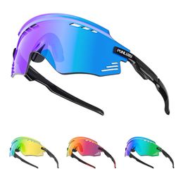 Outdoor Eyewear PUNLUXU Sport Sunglass Man Cycling Sunglasses UV400 Bicycle Eyewear MTB Outdoor New Design Wide Vision HD Lens Bicycle Glasses P230518