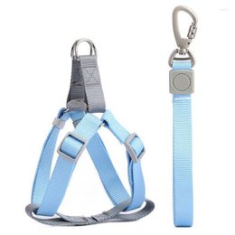 Dog Collars Nylon Dogs Leash Adjustable Harness For Small Golden Retriever Belt Pet Vest Straps Accessories Supplies Articles Pets