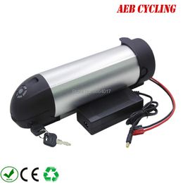 For beach cruiser bike bottle down tube 36V 14.5Ah high capacity Li-ion ebike battery with charger