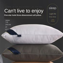 Pillow El Core Accessories For Adult Students Healthy Sleep Stand Single And Double Home Textiles Feather