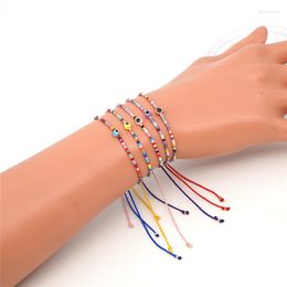 Charm Bracelets ORZTOON Fashion Boho Colorful Eye Seed Beads Bracelet For Women Braided Rope Handmade Beaded Miyuki Female Jewelry