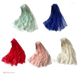 Scarves Solid Color Protection Shawl Beach Scarf Cover Up Women Summer Scarfs Large Long Lightweight