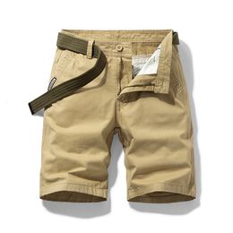 Men's Shorts Summer Men Cargo Shorts Cotton Casual Mens Shorts Pants Jogger Military Solid Straight Cargo Shorts Men Brand Clothing 230518