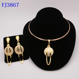 Wedding Jewelry Sets Fashion Nigerian Woman Wedding African Beads Jewelry Set Gold Color Fashion Dubai Gold Color Bridal Gift 230518