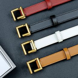 Designer Belt Women Belt Fashion Luxury Belts Smooth Buckle Real leather Classical Strap Ceinture 2.5cm Width Black White Red Orange Colour With Box Packing