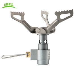 Camp Kitchen BRS Tita-Alloy Mini Portable Outdoor Stove Wild Survival Cooking Picnic Gas Equipment Outdoor Camping Gas Stove BRS 3000T 230516