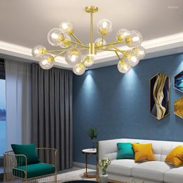 Chandeliers LED E27 Gold Luxury Chandelier For Living Room Bedroom Indoor Lighting Luminaria Modern Lamps Fixtures Lustres Without Bulbs