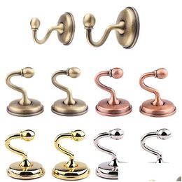 Hooks Rails Curtain Coat Hook Metal Holdback Wall Mount Zinc Alloy Coated Clothes Towel Hat Peg Door Window Hanger Drop Delivery H Dhypc