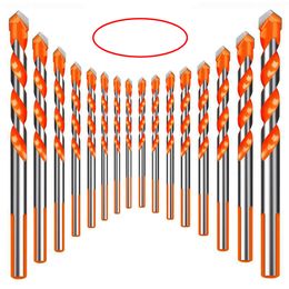 Drill Bits Sets Drill Bit Multi-function Triangle Drill for Ceramic Tile Concrete Wall Metal Wood Drilling Hole Cutter Glass Drill Bit 230517