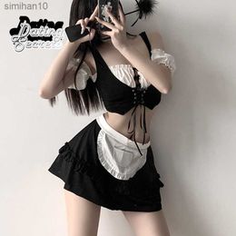 Sexy Set Cosplay Lingerie Female Free To Take Off Passion Clothes Senior Maid Uniform Temptation Sm Bed Suit Female Costume Sexy Anime L230518