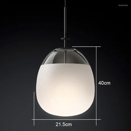 Pendant Lamps Postmodern Glass Flying Saucer Shape Small Chandelier Living Room Bedroom Dining Hall Entrance Led Hardware Lighting