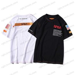 Men's T-Shirts 2023 Nasas Cotton Summer T-shirt Oversized Casual Tees Shirts Streetwear Hip Hop Tees Men Women Design Tops Clothing T230519