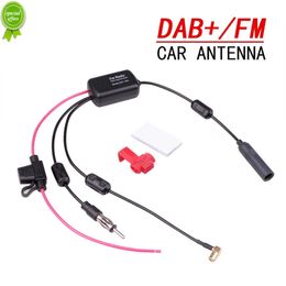 New 3 in 1 12V Aerial SMA Amplifier DAB FM AM Car Radio Anti-interference Amp Signal Booster Car Antenna 76-108MHZ For Marine Boat