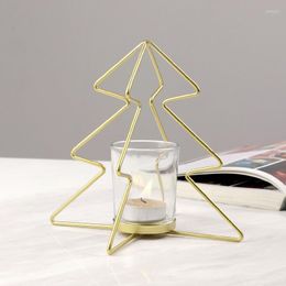 Candle Holders Tabletop Christmas Tree Metal Holder Perfect Decoration Addition To Any Room For The Most Special Time Of Year