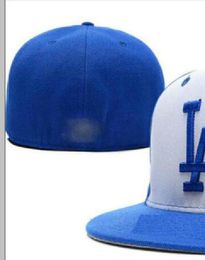 Los Angeles Baseball Team Full Closed Caps Summer SOX LA NY letter gorras bones Men Women Casual Outdoor Sport Flat Fitted Hats Chapeau Cap Size casquett A8