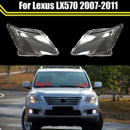 Car Front Headlight Cover Auto Headlamp Transparent Shell Lampcover For Lexus LX570 2007~2011 Auto Lens Glass Lampshade Case