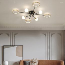 Chandeliers LED Creative Gold Luxury Chandelier For Living Dining Room Bedroom Indoor Deco Lamps Lighting Fixtures Luminaria Lustres