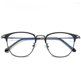 Sunglasses Frames Metal Flat Mirror Fashion Student Art Eye Frame Anti Blue Light Glasses