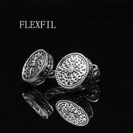 FLEXFIL Sparta style shirt cufflink for mens designer metal Cuff link Button male High Quality Luxury Wedding Free Shipping