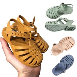 Sandals Summer Children Sandals Baby Girls Toddler Soft Non-slip Princess Shoes Kids Candy Jelly Beach Shoes Boys Casual Roman Slippers AA230518