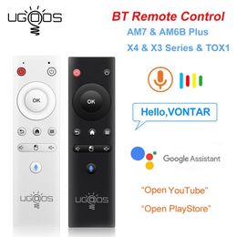 Smart Remote Control UGOOS BT Voice Replacement Air Mouse for AM7 AM6B Plus TOX1 X3 X4 Pro Android TV Box Google TVBox 230518