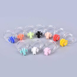 Nose clip 10 pieces/batch of high-quality reusable soft silent swimming nose clips for comfortable diving and surfing children's swimming nose clips P230519