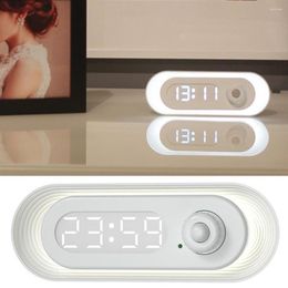 Night Lights Smart Light Human Sensor Time Display Touch/Knob Dimmable LED Home Wardrobe Aisle Feeding Sleeping Supply