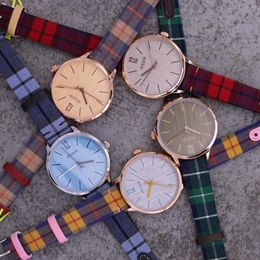 Relojes de pulsera Julius, reloj de mujer, moda fina, estilo a cuadros británico, horas, vestido, pulsera, reloj de cuero Real, caja de regalo de cumpleaños para niña
