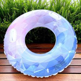 Inflatable Floats Tubes Adult Swimming Float Smooth Adult Swimming Ring Strong Load Bearing Play Beautiful and Colourful Starry Sky Swimming Ring P230519