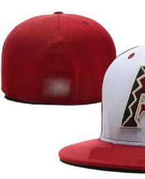 Arizona Baseball Team Full Closed Caps Summer SOX LA NY letter gorras bones Men Women Casual Outdoor Sport Flat Fitted Hats Chapeau Cap Size casquett a0