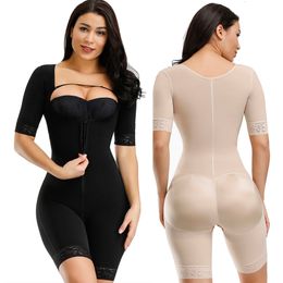 Women's Shapers Women Bodyshaper Knee High Compression Girdle for Daily or Postpartum Use Slimming Sheath Flat Belly Plus Size S-6XL 230519