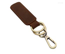 Keychains LVK3 Cowhide Key Chain Brand Original Business Men's Ring Light Luxury Women's