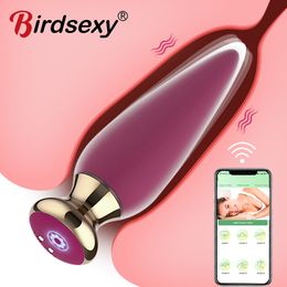Adult Toys APP Control Anal Vibrator Sex Toys For Men Women Male Prostate Massager Vagina G Spot Dildo Vibrator Anus Butt Plug for Adult 18 230519