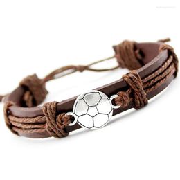 Charm Bracelets Soccer Football Baseball Softball Volleyball Lacrosse Field Hockey Player Gymnastics Tennis Leather Jewellery