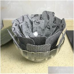 Mats Pads 38Cm Cookware Protectors Gray Divider To Prevent Scratching Heat Insation Pan Protector Tools Drop Delivery Home Garden Dhl7D