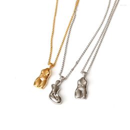 Pendant Necklaces High Quality Material Copper Pendants For Women Gold Silver Colour Abstract Shape Suspension