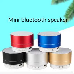 Mini Portable Speakers A10 Bluetooth Speaker Wireless Handsfree with FM TF Card Slot LED Audio Player for MP3 Tablet PC in Box E0519