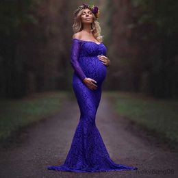 Maternity Dresses For Photo Shoot Pregnancy Dresses Gown Maternity Photography Props Clothes For Pregnant Women New R230519