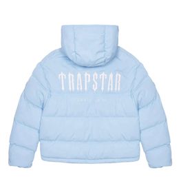 Trapstar London Decoded Hooded Puffer 2.0 Gradient Black Jacket Men Embroidered Thermal Hoodie Winter Coat Tops 61